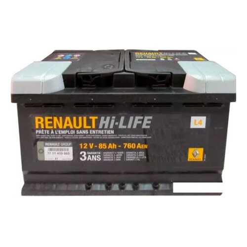 Аккумулятор Hi-Life 12v 85ah 760a Renault RENAULT арт. 7711419085 в Автодок