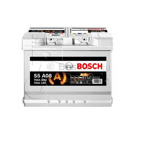 Аккумуляторная Батарея S5 Agm [12v 70ah 760a B13] Bosch в Автодок