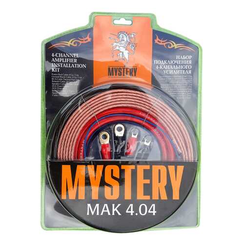 Комплект проводов для подключения усилителя Mystery MAK 4.04 в Автодок