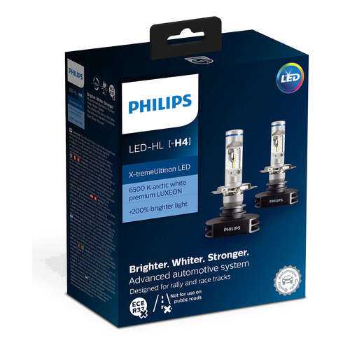 Комплект Светодиодных Ламп Led H4 12953 Bw Philips арт. 12901HPX2 в Автодок