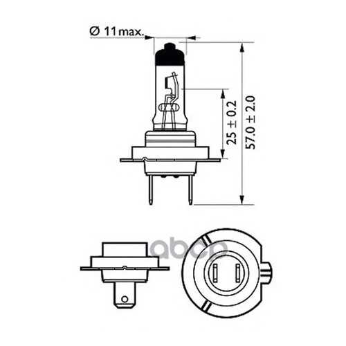 Лампа Cityvision Moto 1 Шт. (H7) 12v 55w Px26d Philips 12972CTVBW в Автодок