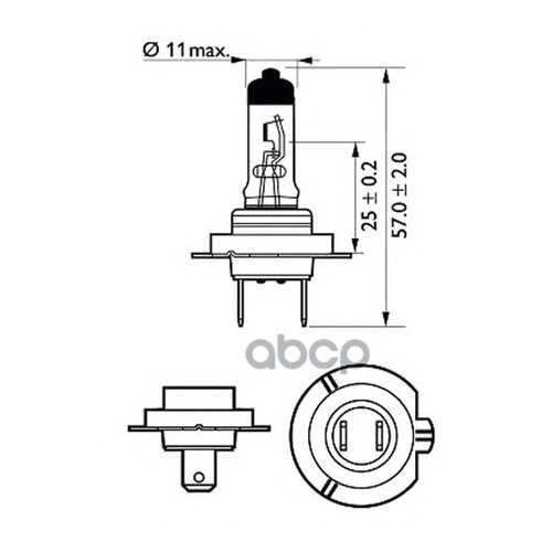 Лампа H7 (55w) Px26d Vision Moto 30% 12v 12972pr Bw 49026130 Philips 12972PRBW в Автодок