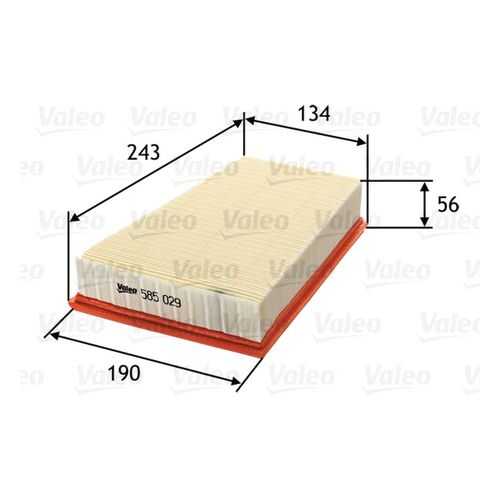 Воздушный фильтр VALEO 585029 в Автодок