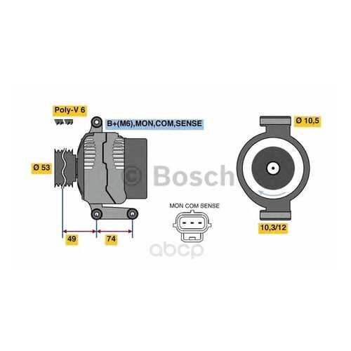 Генератор Bosch 0986049460 в Автодок