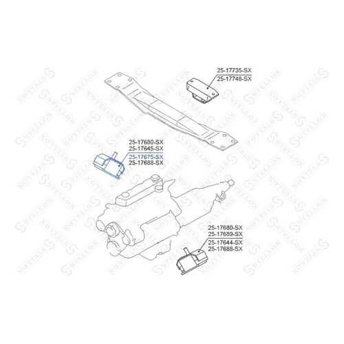 Опора двигателя STELLOX 25-17675-SX в Автодок