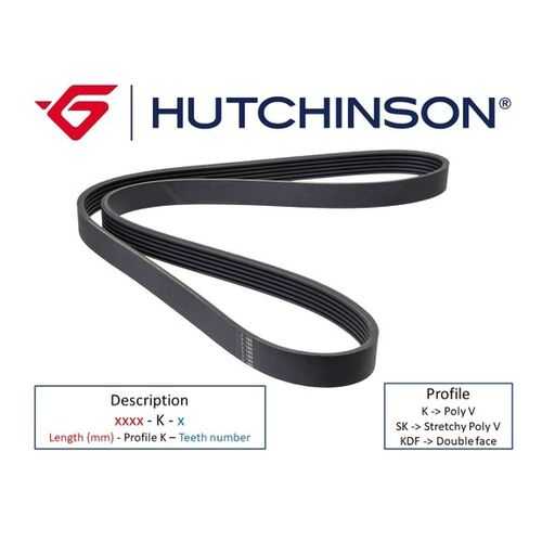 Ремень Hutchinson 1295 K 5 в Автодок