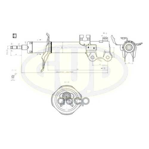 Амортизатор подвески G.U.D GSA333308 в Автодок