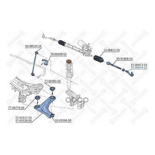 Наконечник рулевой Stellox 5100674SX в Автодок