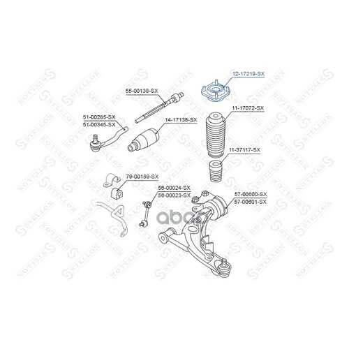 Опора амортизатора Stellox 1217219SX в Автодок