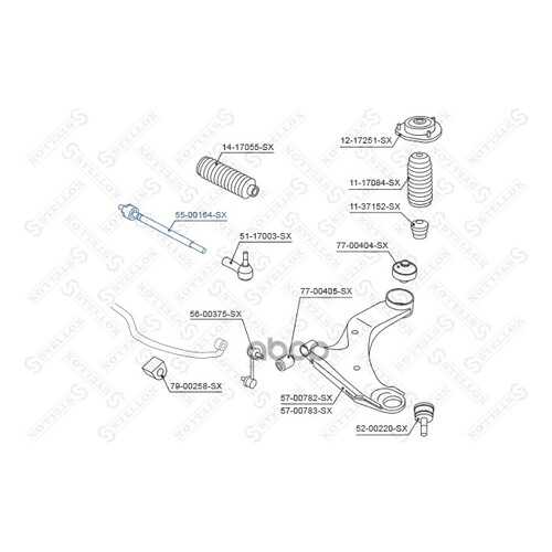 Рулевая тяга Stellox 5500164SX в Автодок