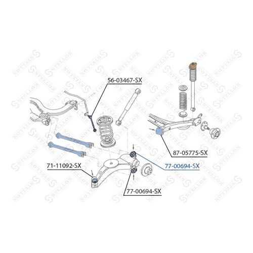 Рычаг независимой подвески колеса STELLOX 77-00694-SX в Автодок