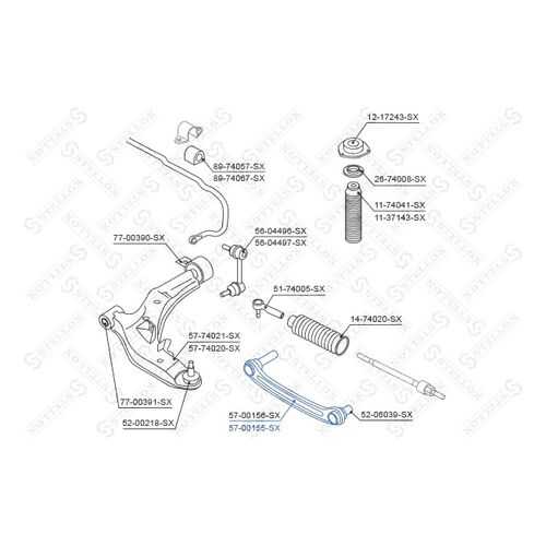 Рычаг подвески Stellox 57-00155-SX в Автодок