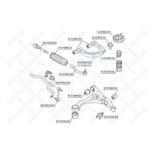 Рычаг подвески Stellox 57-51047-SX в Автодок