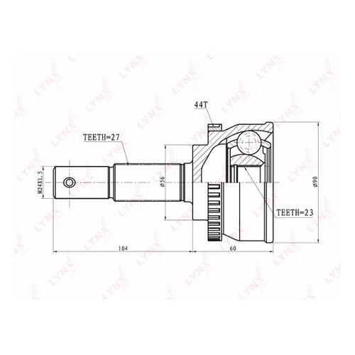 Шрус LYNXauto CO-5763A в Автодок