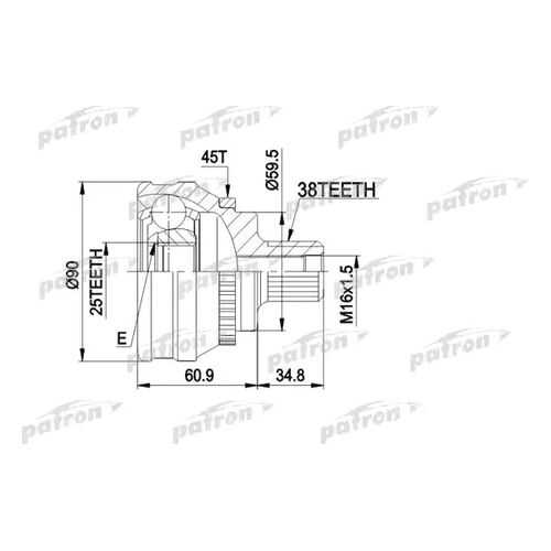 Шрус PATRON PCV1121 в Автодок