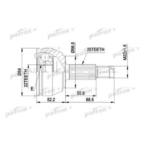 Шрус PATRON PCV1125 в Автодок