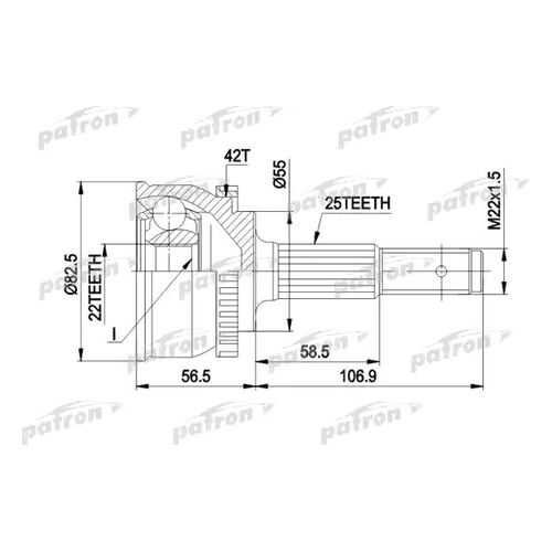 Шрус PATRON PCV1293 в Автодок