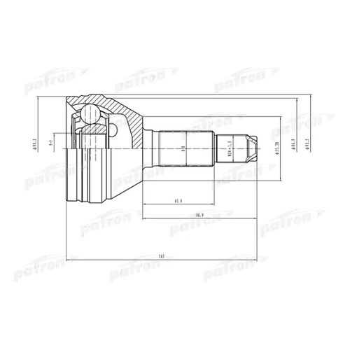 Шрус PATRON PCV1498 в Автодок