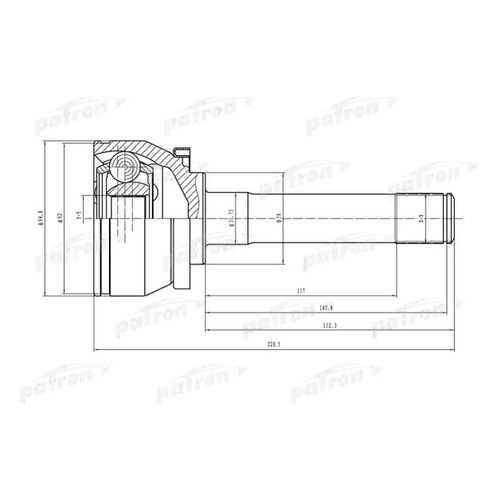 Шрус PATRON PCV1524 в Автодок