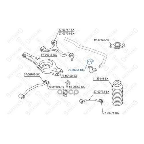 втулка стабилизатора Stellox 7900254SX в Автодок