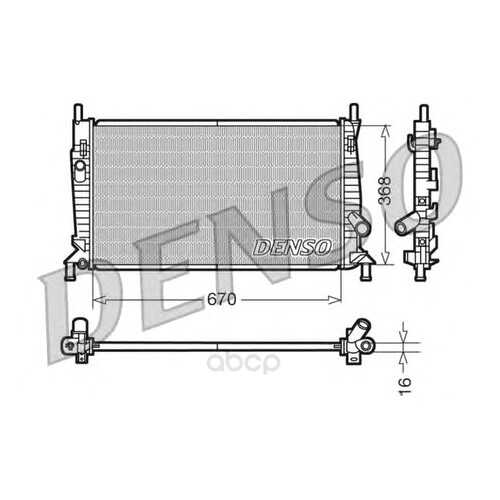 Радиатор 670x368 Denso DRM10075 в Автодок