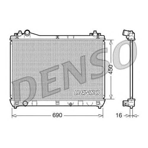 Радиатор Denso DRM47016 в Автодок