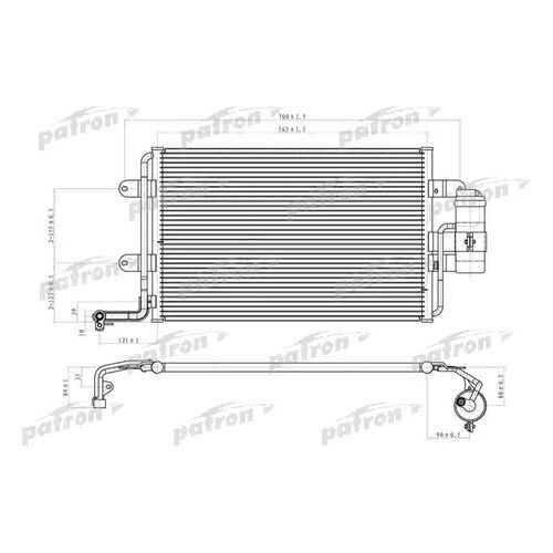 Радиатор кондиционера автомобильный PATRON PRS1069 в Автодок