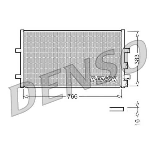 Радиатор кондиционера Denso DCN10009 в Автодок