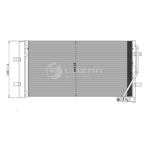 Радиатор кондиционера Luzar LRAC1880 в Автодок