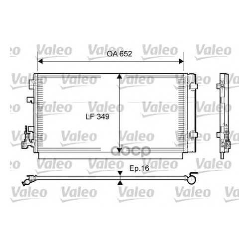 Радиатор кондиционера Valeo 814094 в Автодок