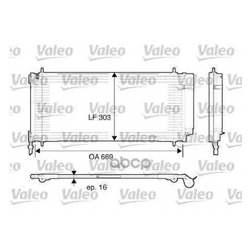 Радиатор кондиционера Valeo 817740 в Автодок