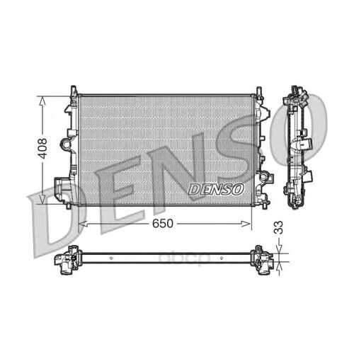 Радиатор охлаждения двигателя DENSO DRM20088 в Автодок