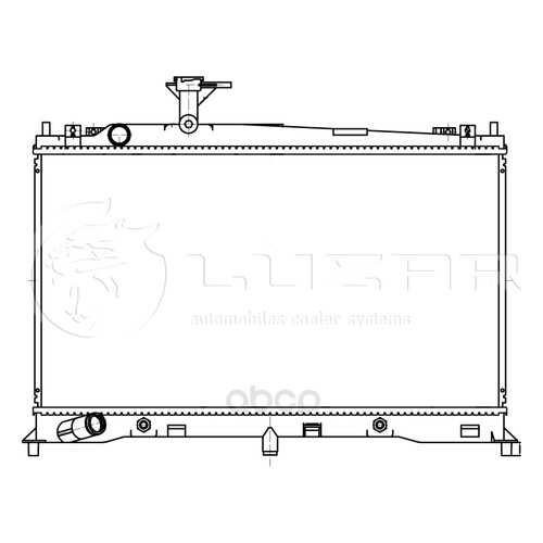 Радиатор охлаждения двигателя Luzar LRC251FA в Автодок