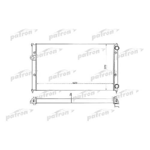 Радиатор охлаждения двигателя PATRON PRS3369 в Автодок