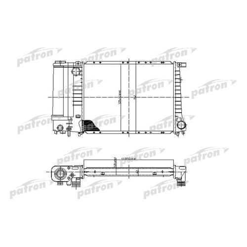 Радиатор охлаждения двигателя PATRON PRS3400 в Автодок
