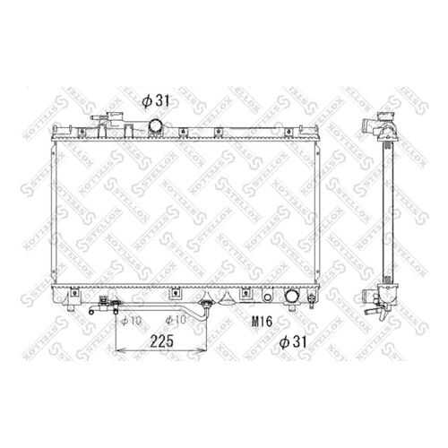 Радиатор охлаждения двигателя STELLOX 10-25150-SX в Автодок