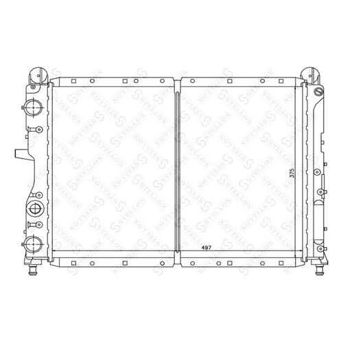 Радиатор охлаждения двигателя STELLOX 10-25211-SX в Автодок