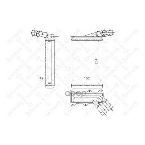 Радиатор печки Stellox 1035005SX в Автодок