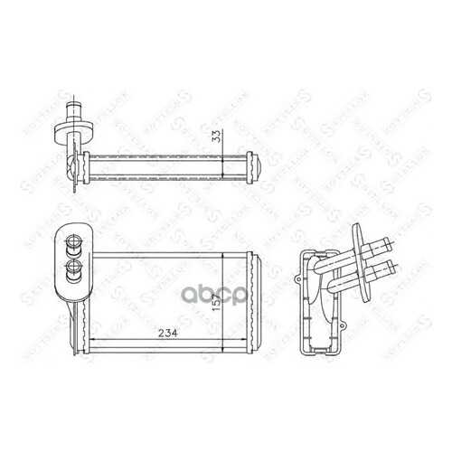 Радиатор печки Stellox 1035019SX в Автодок