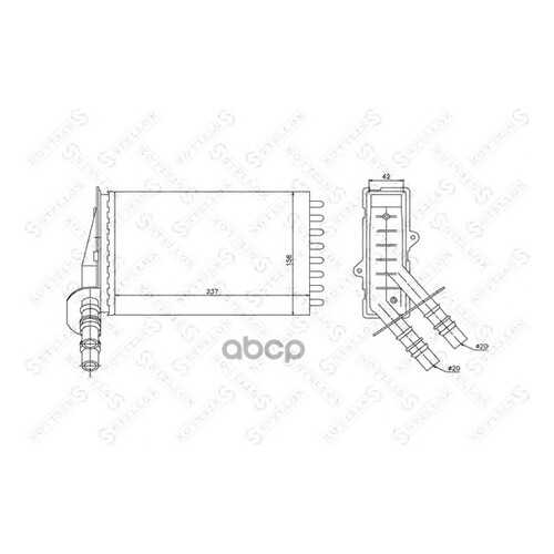 Радиатор печки Stellox 1035043SX в Автодок