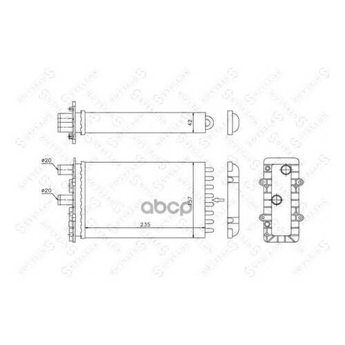 Радиатор печки Stellox 1035079SX в Автодок