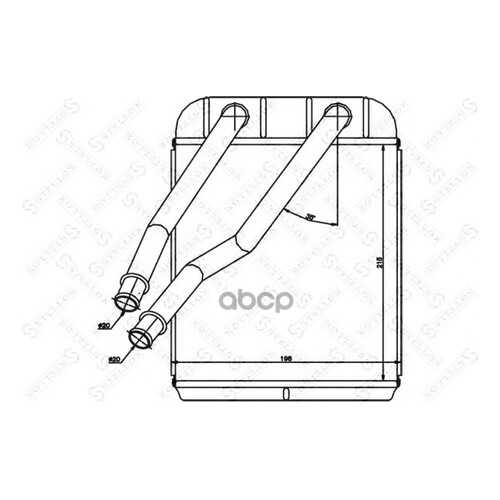 Радиатор печки Stellox 1035205SX в Автодок