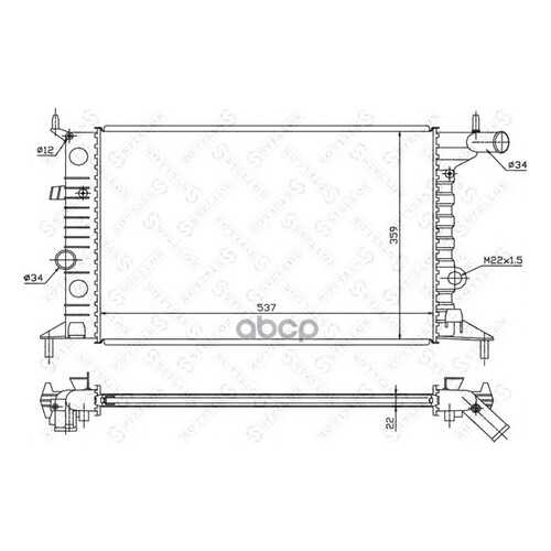 Радиатор системы охлаждения Stellox 1025060SX в Автодок