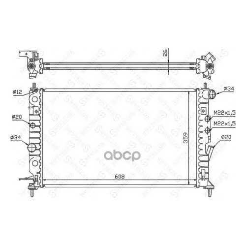 Радиатор системы охлаждения Stellox 1025140SX в Автодок