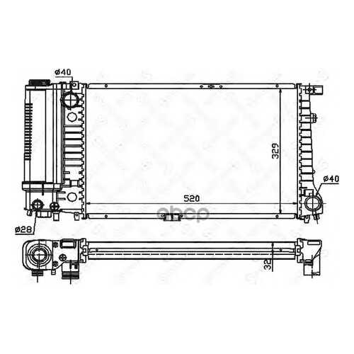 Радиатор системы охлаждения Stellox 1025207SX в Автодок