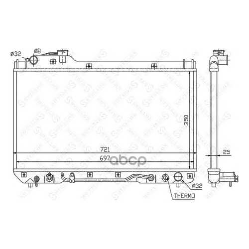Радиатор системы охлаждения Stellox 1025378SX в Автодок