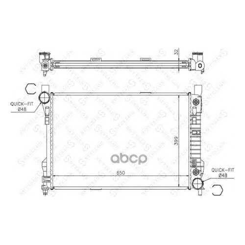 Радиатор системы охлаждения Stellox 1025386SX в Автодок