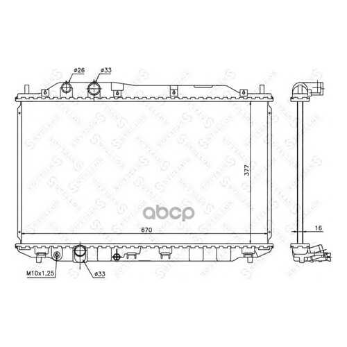 Радиатор системы охлаждения Stellox 1026681SX в Автодок