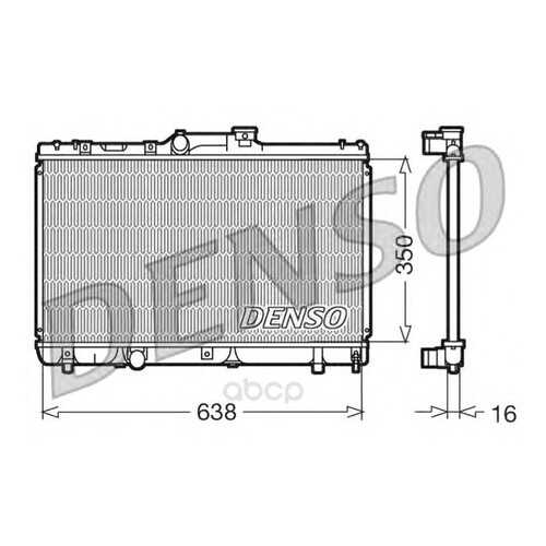 Радиатор системы охлаждения toyota corolla 1.6 ae100 91-96 Denso DRM50013 в Автодок