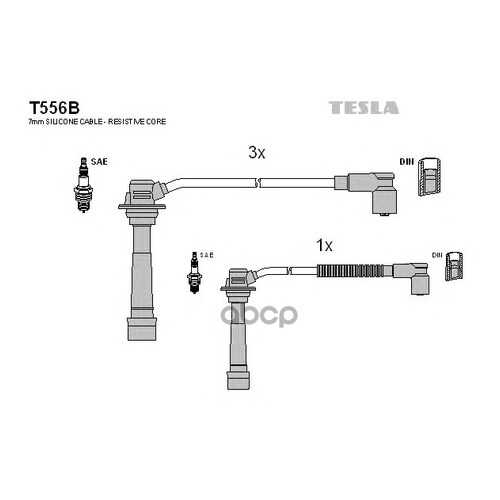 Комплект Проводов Зажигания TESLA T556B в Автодок